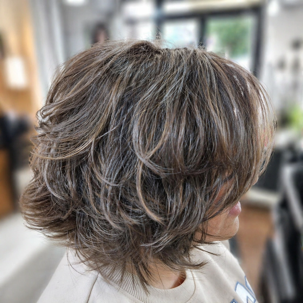corte de pelo femenino realizado en TIXI Peluquería Málaga
