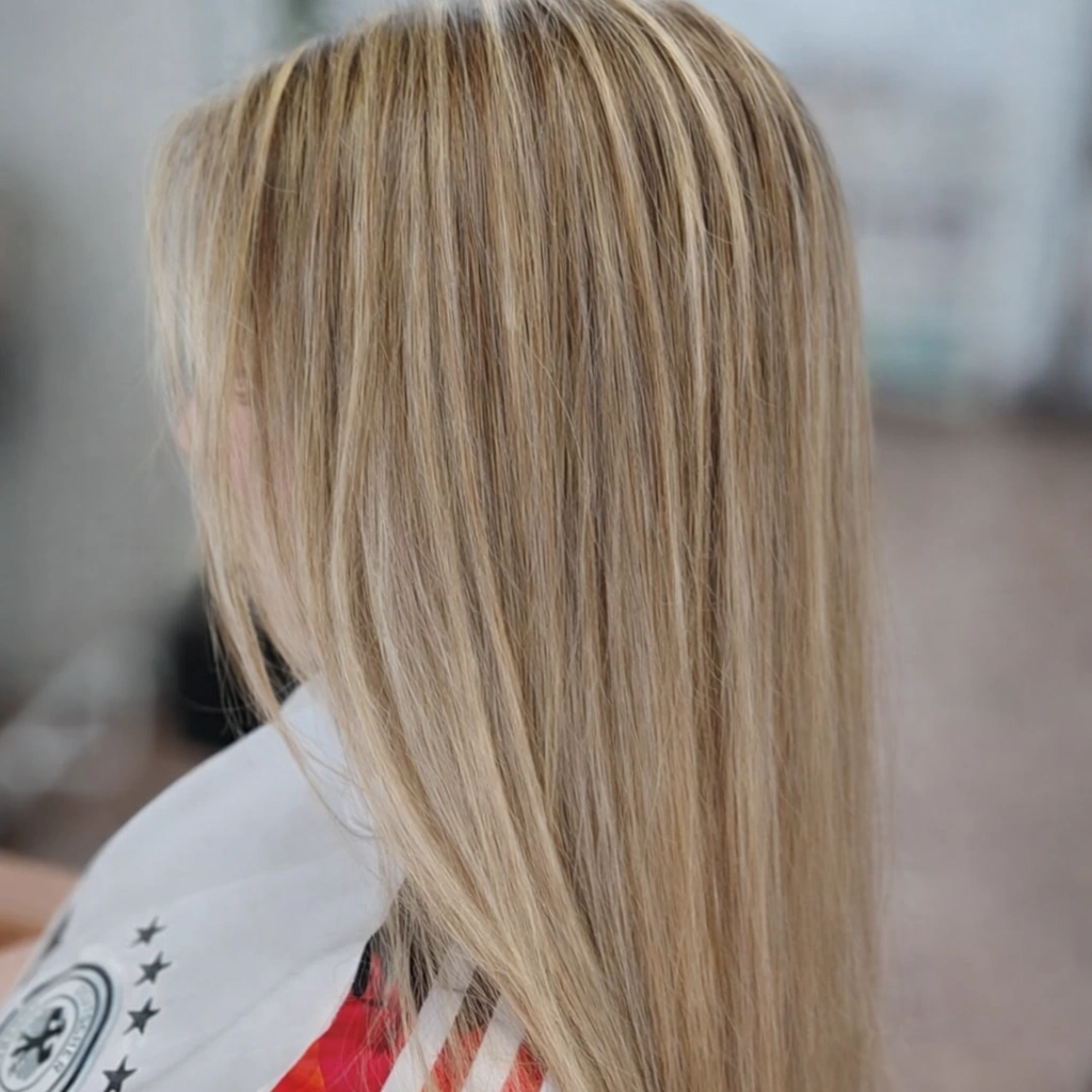 trabajo de color y mechas en Málaga